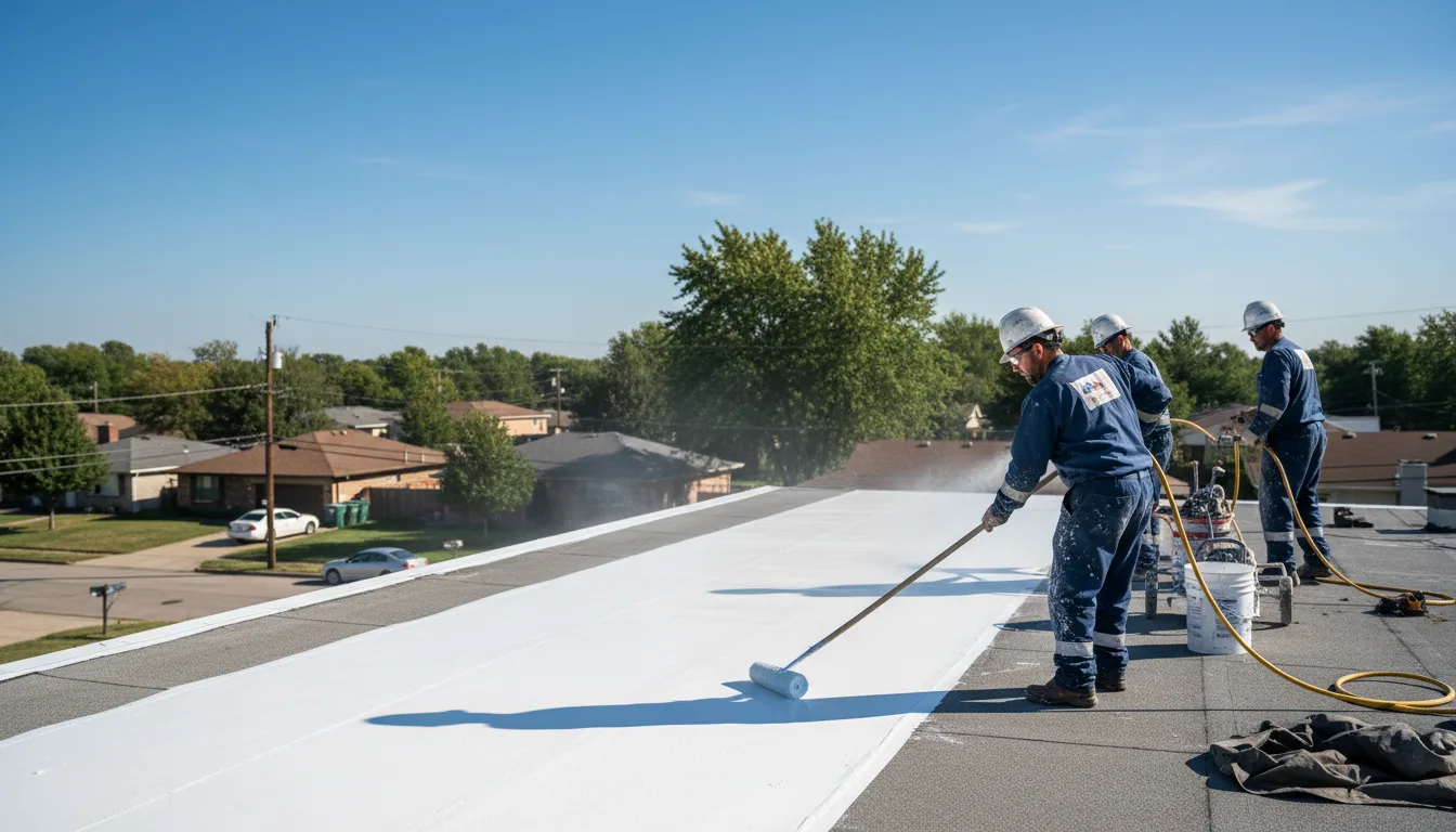 Commercial roof coating in Mangham, LA near me